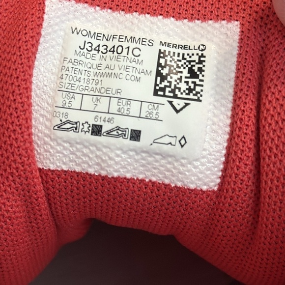 Merrell Charcoal and Crimson Trail Shoes - Picture 8 of 8